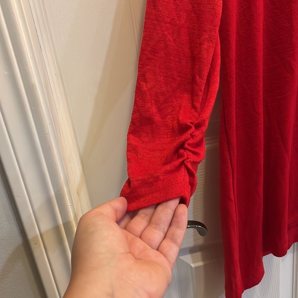 Apt. 9 brand Red Dress Style Tunic with 3/4 Sleeves size M NWT - Picture 7 of 8